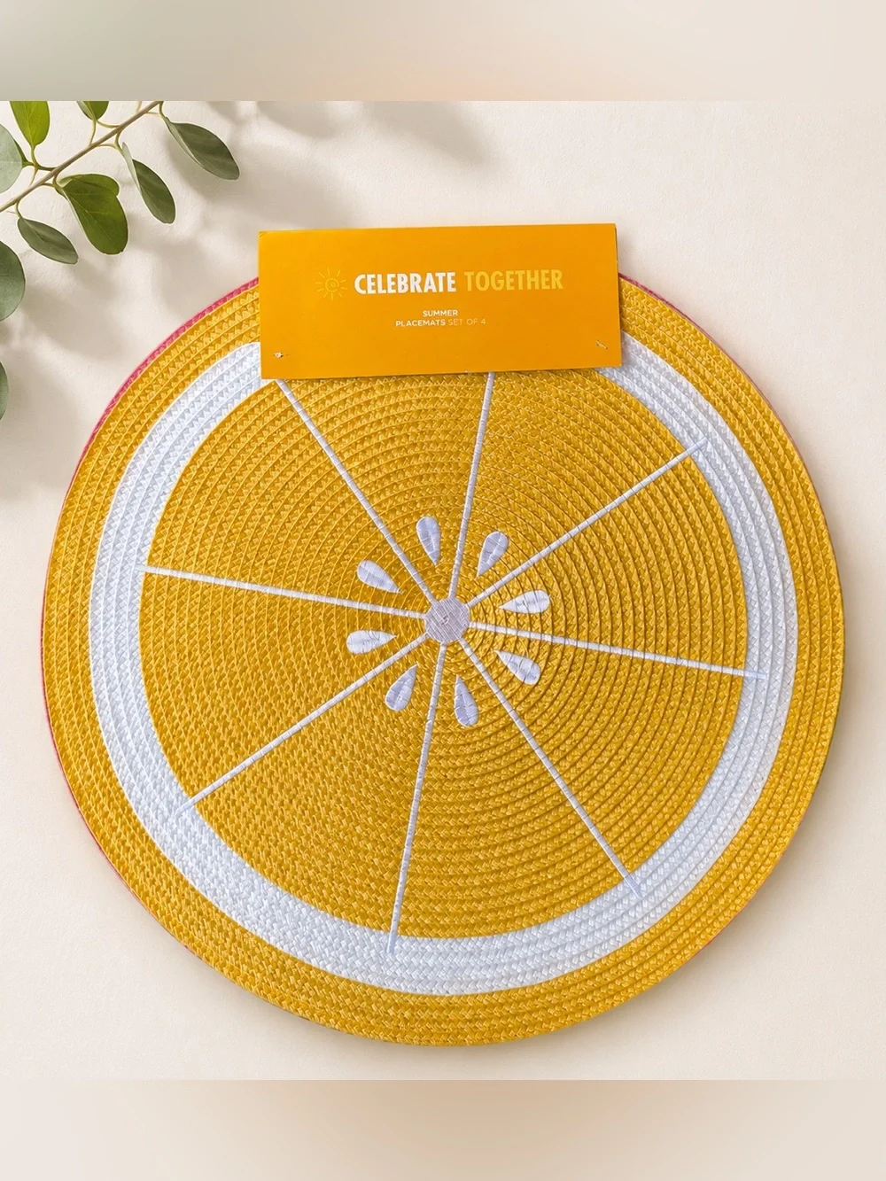 Celebrate Together Set of 4 Citrus Placemats